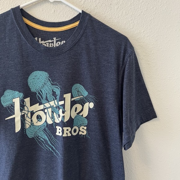 Howler Brothers T-Shirt Men's Medium Jellyfish Graphic Lightweight Navy Blue - Picture 5 of 12